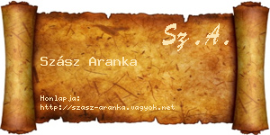 Szász Aranka névjegykártya